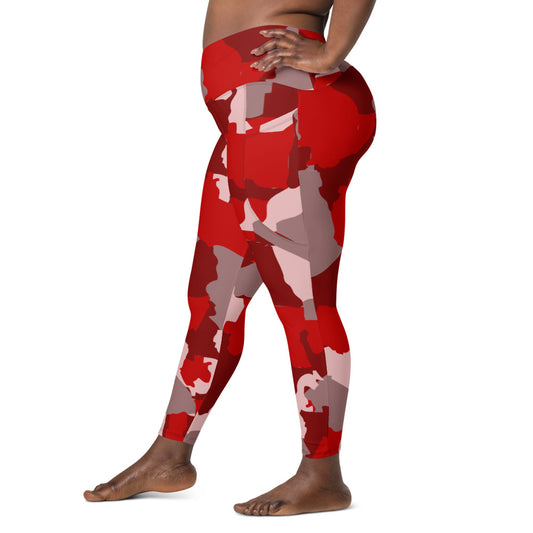 AZONTO Crossover leggings with pockets