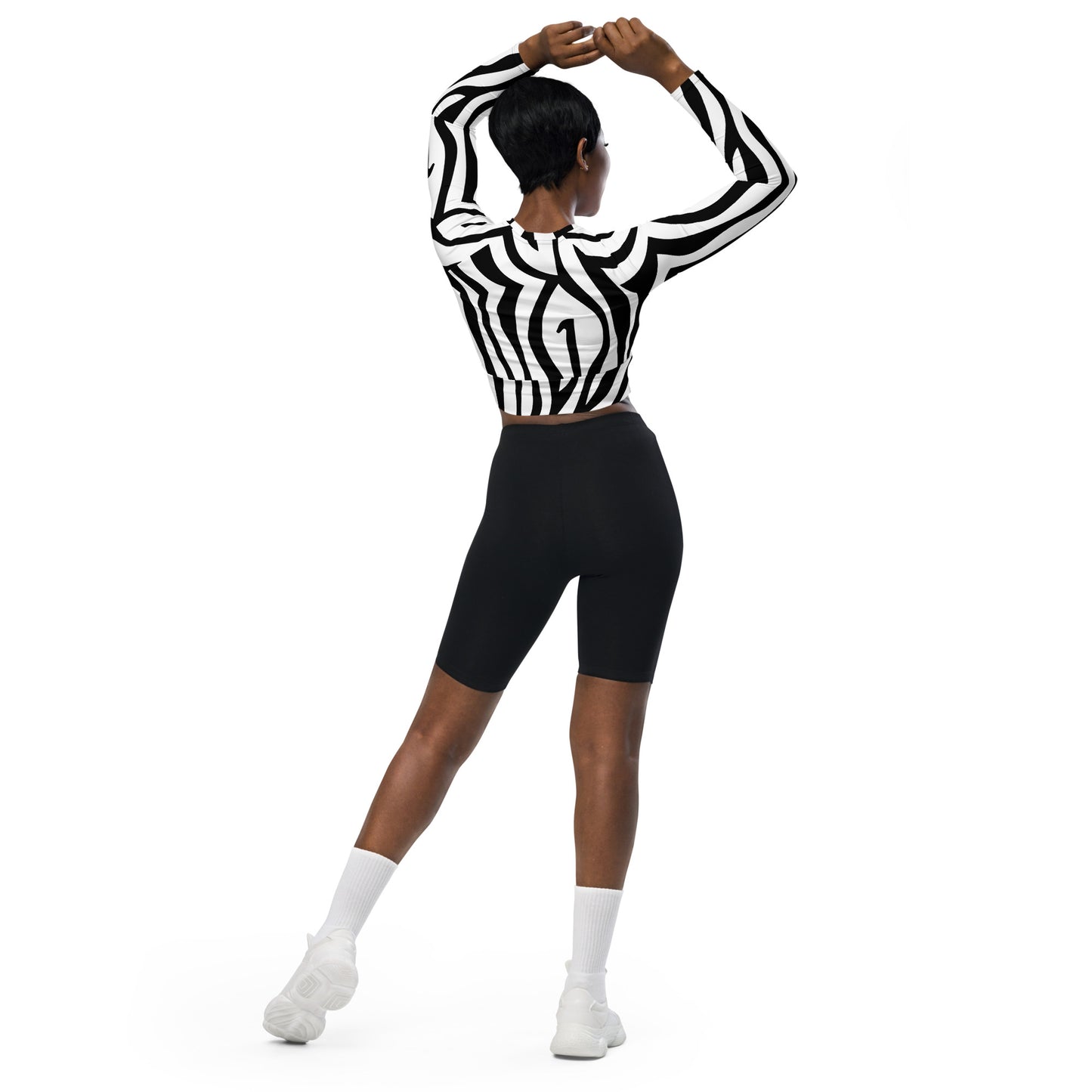 AZONTO Recycled long-sleeve crop top