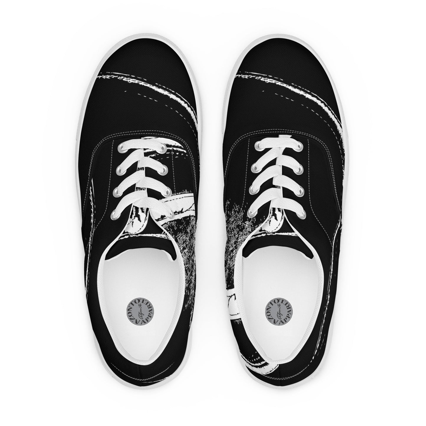 AZONTO Men’s lace-up canvas shoes