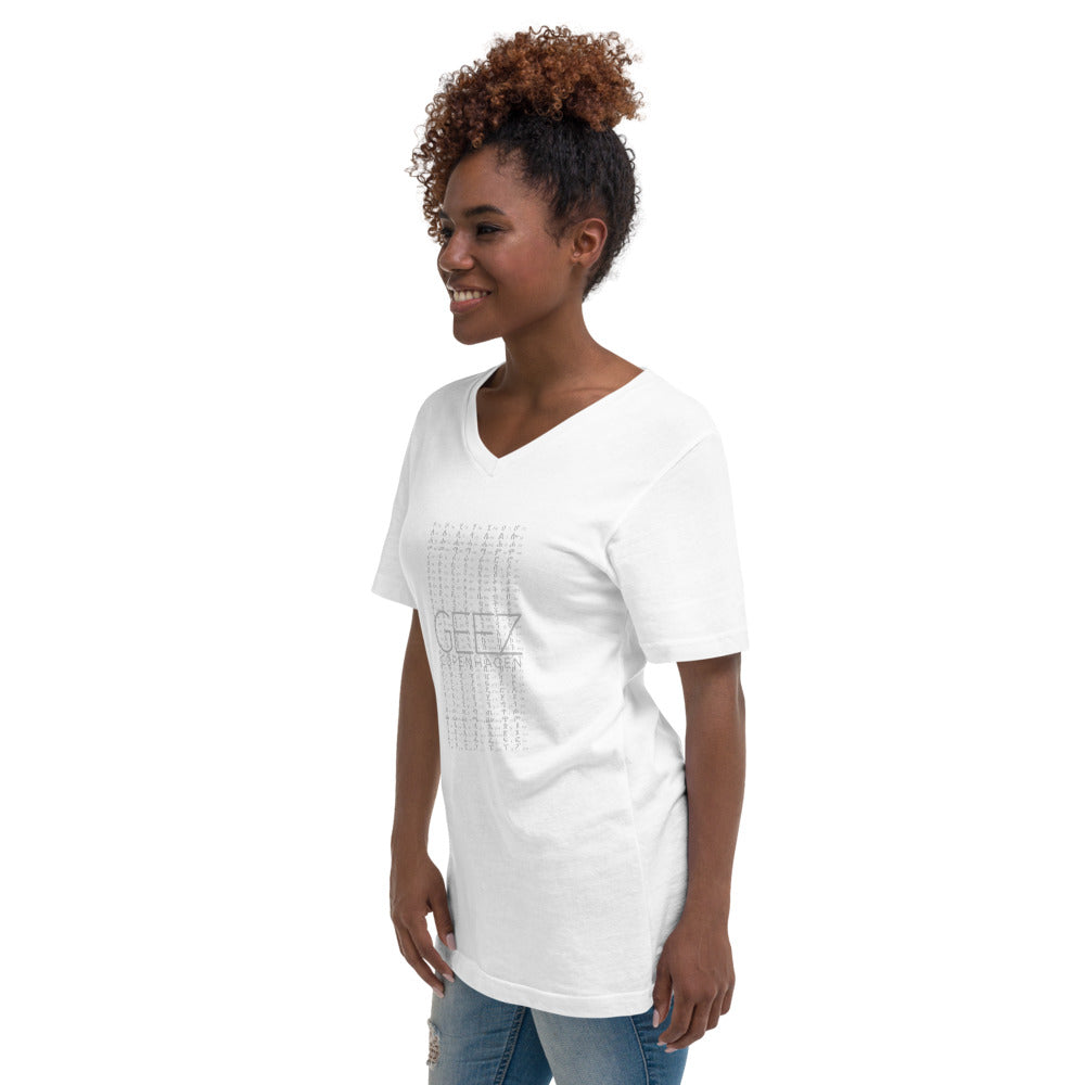 GEEZ Unisex Short Sleeve V-Neck T-Shirt