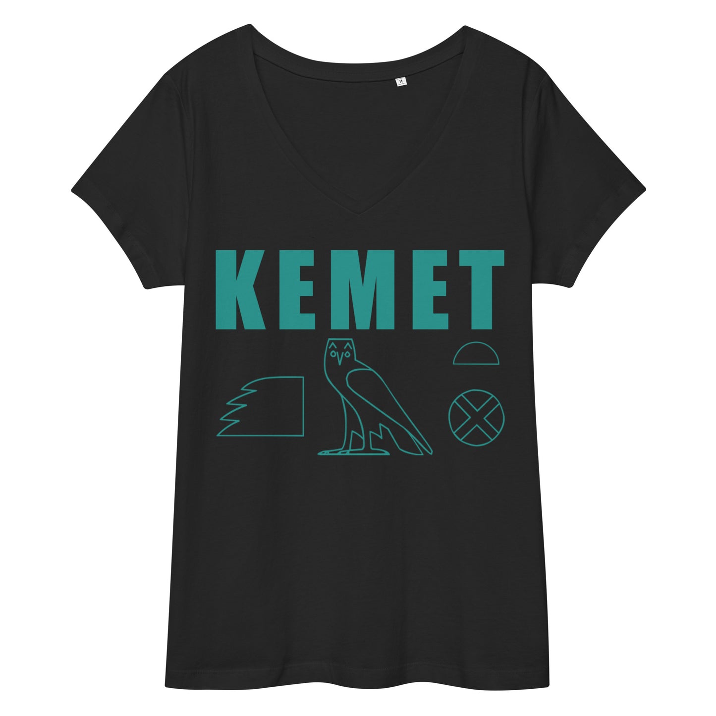 MAAT FOREVER Women’s fitted v-neck t-shirt KEMET