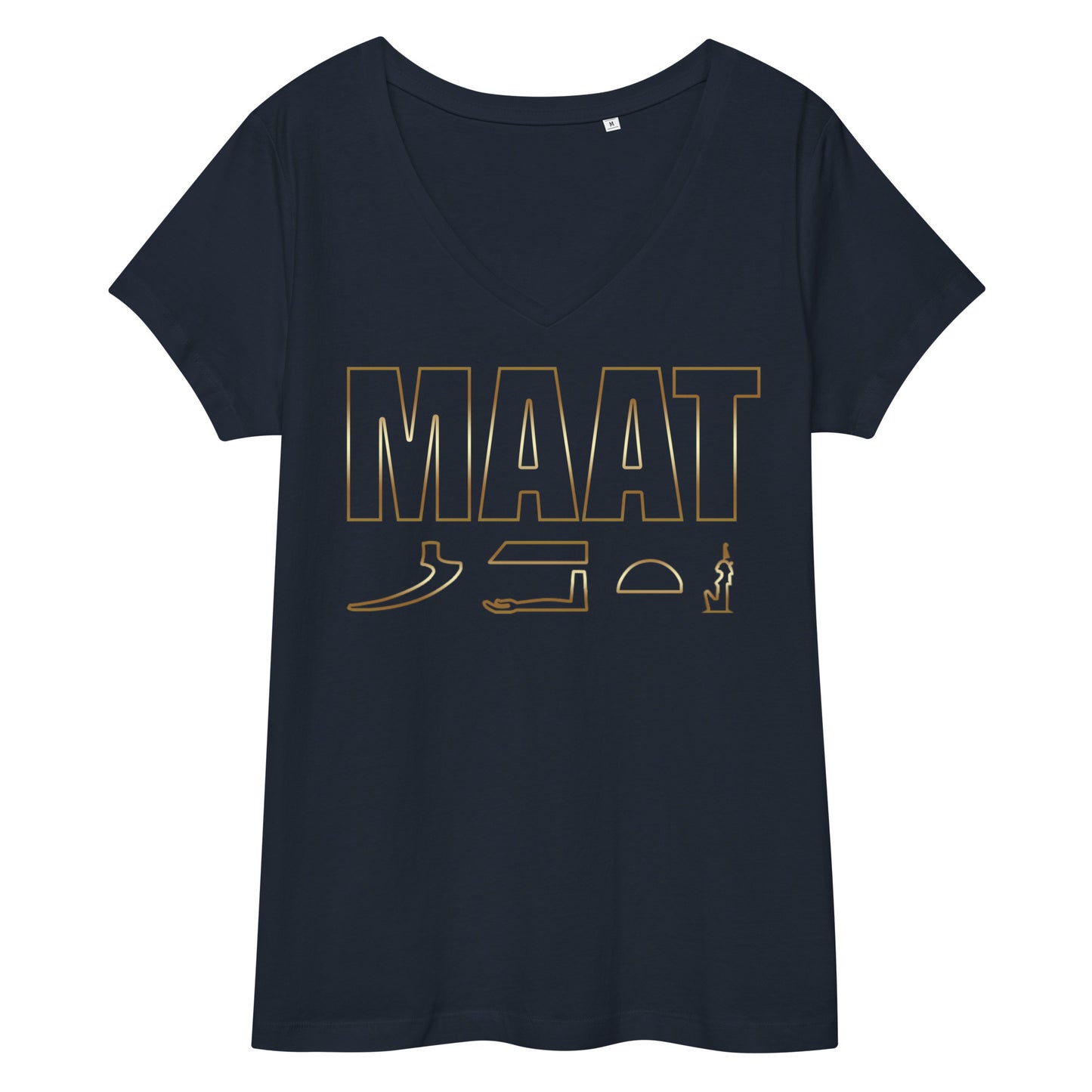 MAAT FOREVER Women’s fitted v-neck t-shirt MAAT