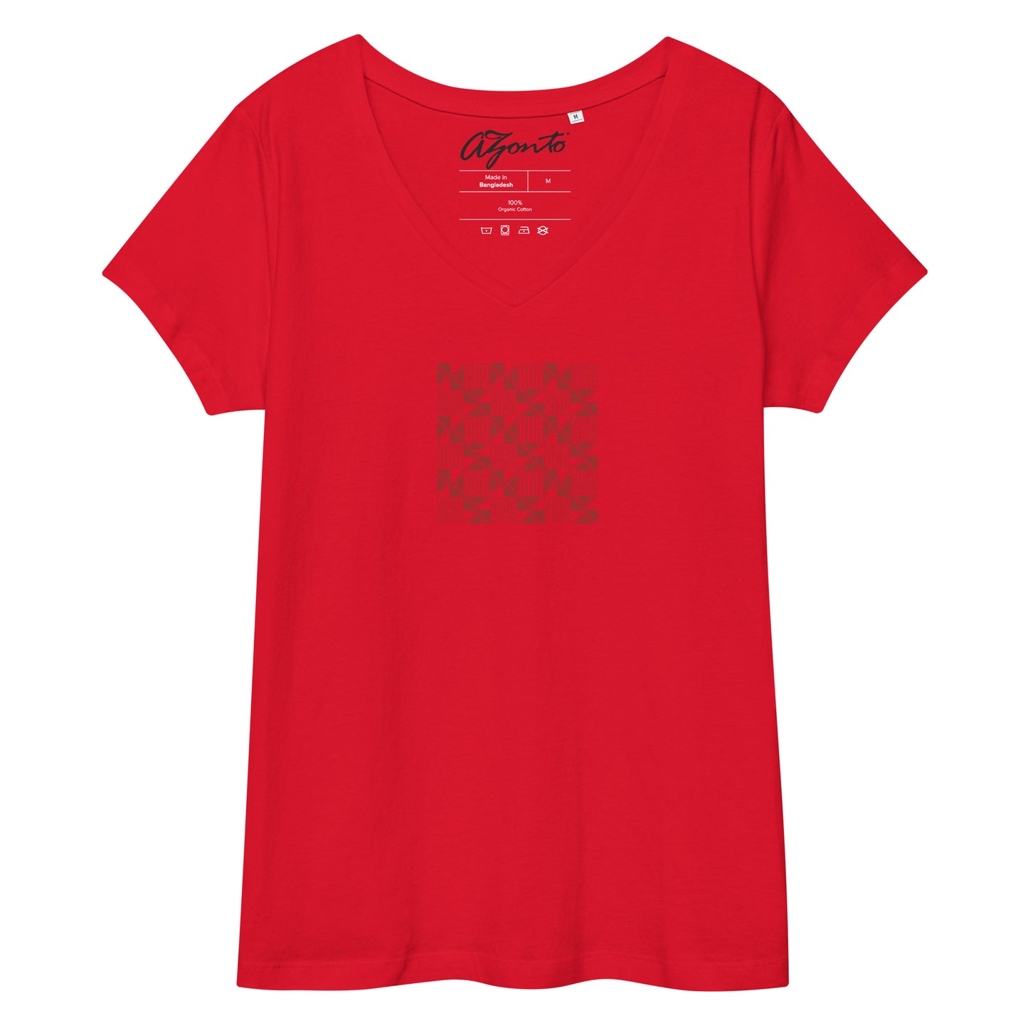 AZONTO Women’s fitted v-neck t-shirt