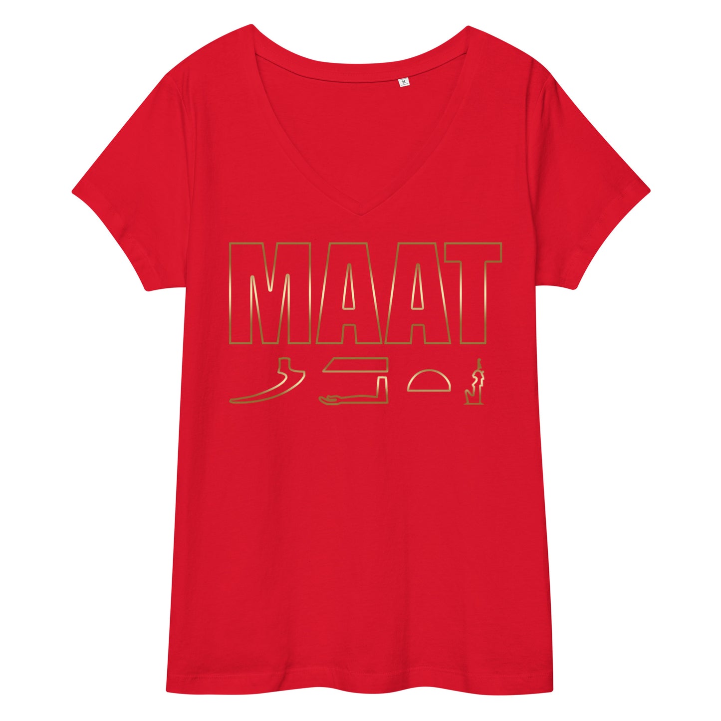 MAAT FOREVER Women’s fitted v-neck t-shirt MAAT