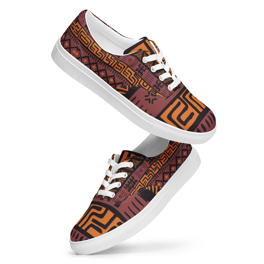 AZONTO Women’s lace-up canvas shoes
