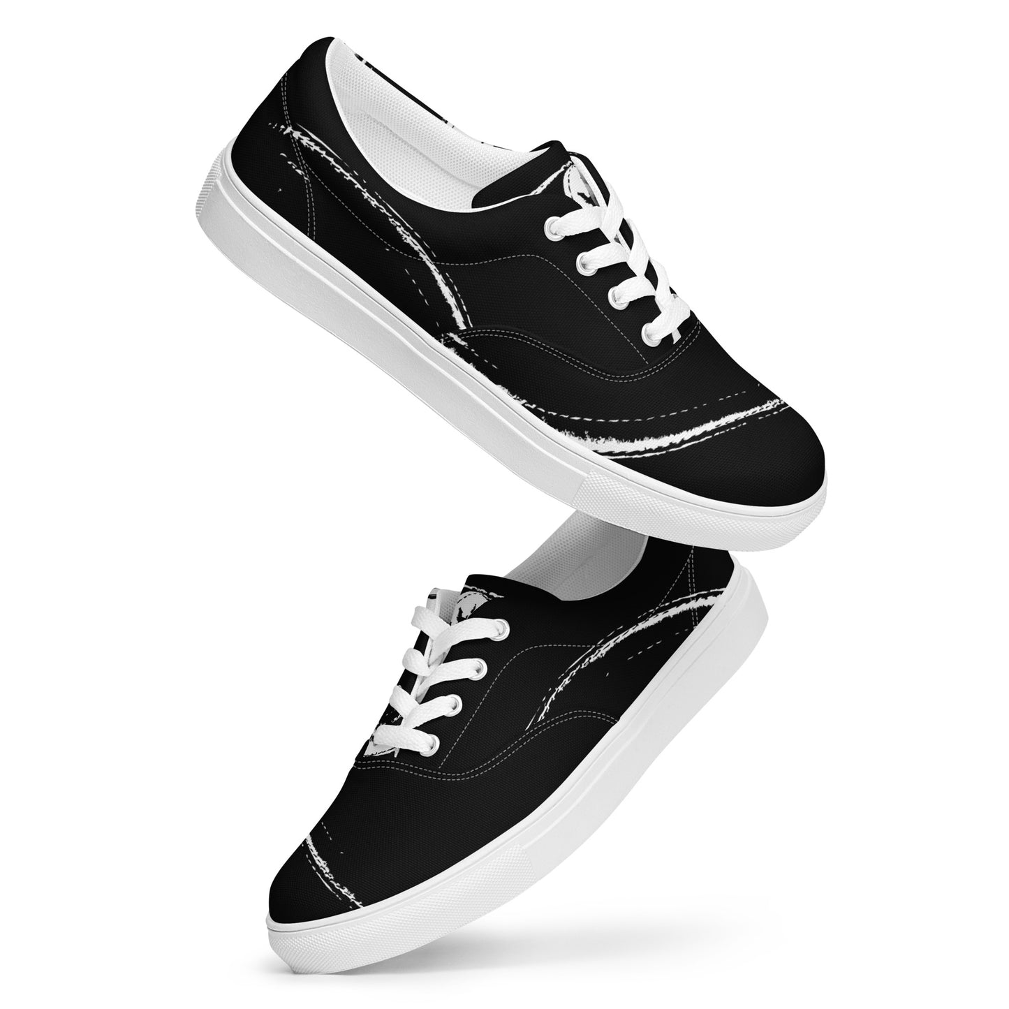 AZONTO Women’s lace-up canvas shoes