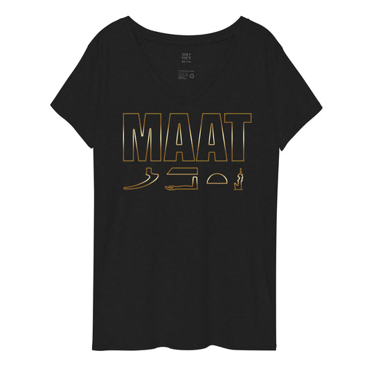 MAAT FOREVER Women’s recycled v-neck t-shirt MAAT