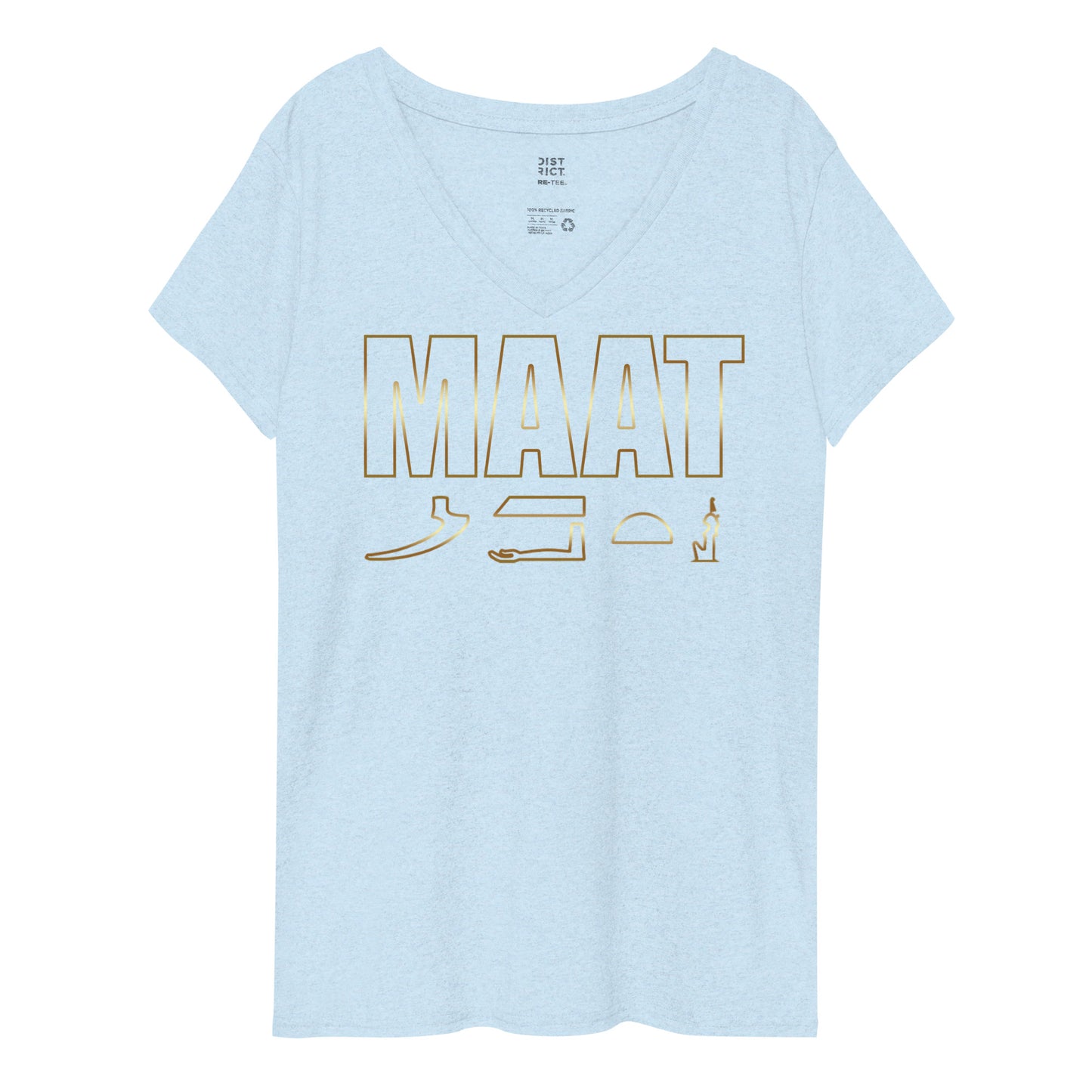 MAAT FOREVER Women’s recycled v-neck t-shirt MAAT