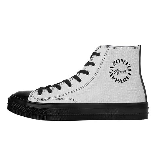 AZONTO High Top Canvas Shoes - Black